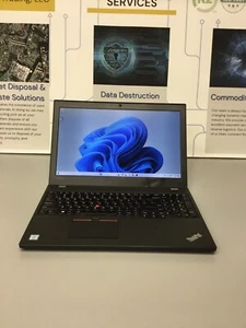 Lenovo Thinkpad T560 15.6'' 256GB Core i5 6th Gen 2.40 GHz 8GB WIN 11 PRO - Picture 1 of 21