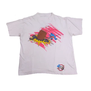 92 Simpsons Itchy & Scratchy Mallet Matt Show Single Stitch Vintage T Shirt M/L - Picture 1 of 9