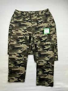 NOBO Junior's Size 7 Green Camo High RIse Skinny Pants Stretch NWT No Boundaries - Picture 1 of 9