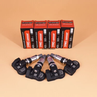 4x Universal Type TPMS Sensor MX-Sensor 315MHz & 433MHz Programmable metal Valve Foto 1 de 4