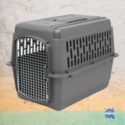 Extra Large Dog Crate Carrier Kennel Durable Ventilated Plastic Portable Pets - Image 1 of 4