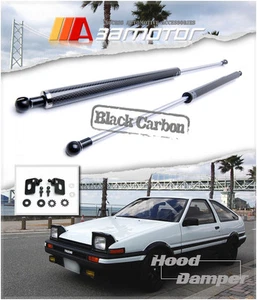 Hood Carbon Fiber Dampers fits 83-87 TOYOTA AE86 Sprinter Trueno Corolla Levin - Bild 1 von 1