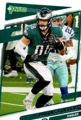 2021 Donruss Press Proof Green Dallas Goedert Philadelphia Eagles #111 - Image 1 of 2