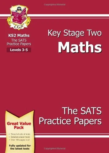 KS2 Maths SATs Practice Papers - Levels 3-5: Levels 3-5 (Bookshop) Pt. 1 & 2 By - Image 1 of 1