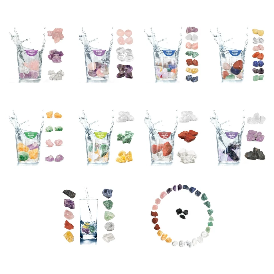 PURAJA Wassersteine zur Wasserbelebung | Premium Kristalle für Trinkwasser - Bild 1 von 1