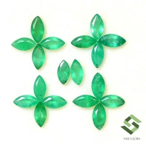 6x3 mm Natural Emerald Marquise Cut Lot 18 Pcs 3.67 CTS Calibrated Loose Gems - Picture 1 of 6