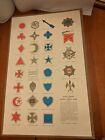 "Corps Badges of the United States Army 1865" 10x16 Card stock poster