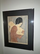 Stephen White, Lady Holding A Baby - Woodcut, Signed & Numbered in Pencil 12/200