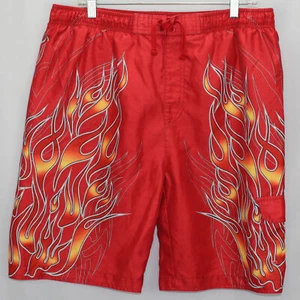 Sonoma Badeshorts Herren Gr. XL rot Flammen - Bild 1 von 9