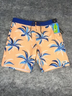 Мужские шорты O'Neill Cruzers Grove Flow 32 эластичные оранжевые синие 19 дюймов новые с ценниками - Изображение 1 из 4