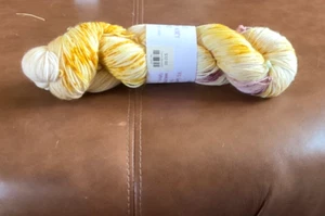 Hand Dyed Cornbread Honey Yarn Hank in Yellows - Picture 1 of 1
