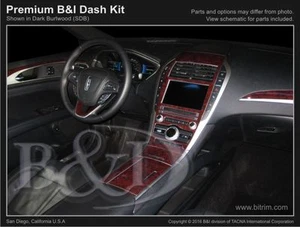 WOOD GRAIN DASH KIT ADD ON FOR LINCOLN MKZ ( matches oem wood) 2017-2020 - Bild 1 von 6