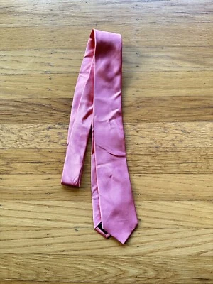 EXPRESS Mens Tie 100% Silk Hot Pink Designer Necktie USA - Image 1 of 4