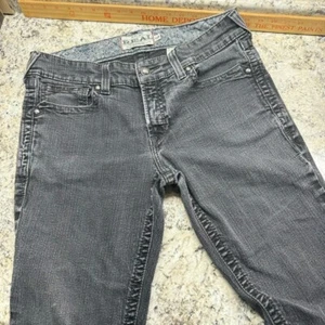 Ariat Donna R.E.A.L. Jeans denim western equitazione taglio stivaletto nero 32R Mid Rise - Foto 1 di 11