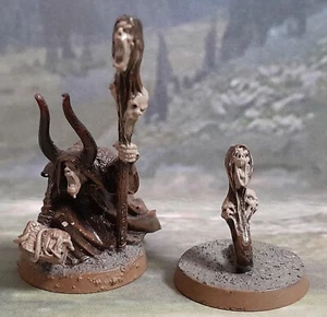 Warhammer Chaos Metal Nurgle Maggotkin Rotbringer Sorcerer & Maggotkin Very Rare - Picture 1 of 5