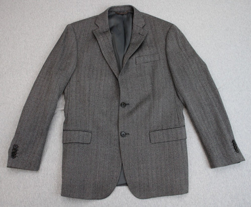 Giacca cappotto sportivo Michael Kors blazer uomo 38R grigio lana vestibilità classica due bottoni