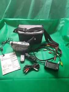 JVC VHS Camcorder GR-SXM520U VHS-C Video Camera Recorder+ Accessories For Repair - Picture 1 of 12