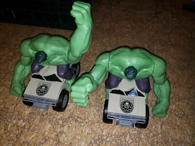 Lot of 2 Avengers XPV Remote Control RC Hulk Smash Toy Vehicle **Needs Repair** - Image 1 of 3