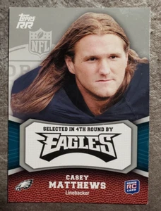 2011 Topps Rising Rookies Fußballkarte #189 Casey Matthews - Bild 1 von 2