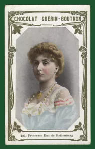 #36322 Alrededor de 1912. Botón Guerin de chocolate cromado, princesa Ena de Battenberg - Imagen 1 de 2