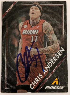 Panini Pinnacle Chris Andersen 2013 IP Auto Miami Heat! Foto 1 de 2