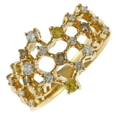 TASAKI Ring US 5 3/8 EU50 K18 yellow gold diamond 0.46ct used - Image 1 of 4