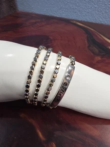 18" Wrap Dot Bracelet "Believe" Metallic - Picture 1 of 5