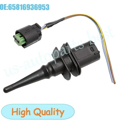 Sensor de temperatura do ar ambiente externo e pigtail para BMW 3 5 7 Series X1 X3 X5 - Imagem 1 de 4