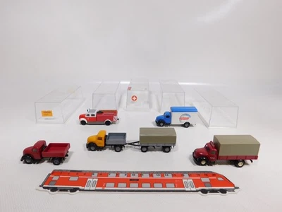 5X Brekina H0 1:87 Magirus 4255 Davos Ackermann Marotzke FW Sg/Mint #DZ288-1 - Immagine 1 di 4