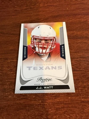 2011 Panini Prestige #244 J.J. Watt cartão de novato - Imagem 1 de 2