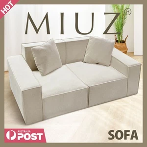 MIUZ Modern 2-3 Seater Compression Sofa Living Room Cushion Seating - Picture 1 of 11