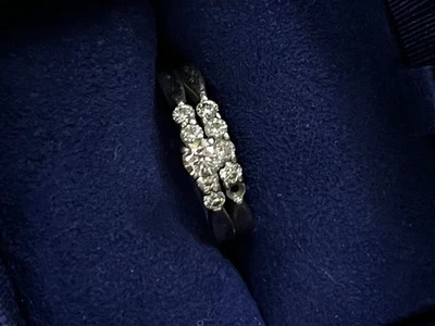 Hearts on fire womens wedding ring diamond white gold size 7 - Image 1 of 4