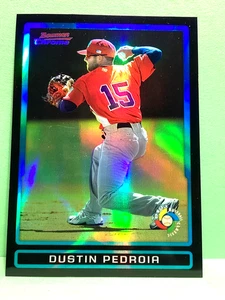 Dustin Pedroia 2009 Bowman chrome WBC black refractor card - Picture 1 of 1