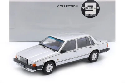 MODELLINO AUTO STATICO TRIPLE 9 VOLVO 760 1985 SILVER MODELLISMO SCALA 1:18 - Immagine 1 di 4