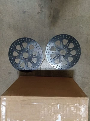 2Pcs 11.5" Rear Brake Rotor for Harley Softail Dyna Low Rider Super Glide 87-99 Foto 1 de 4