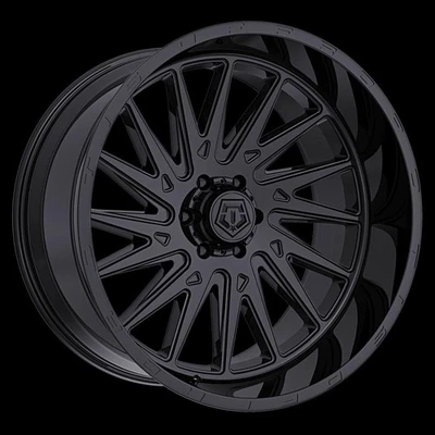 TIS Wheels 547B 20x9 +0 Gloss Black 6X135 6x139.7 (QTY 4) A265404 - Imagem 1 de 4