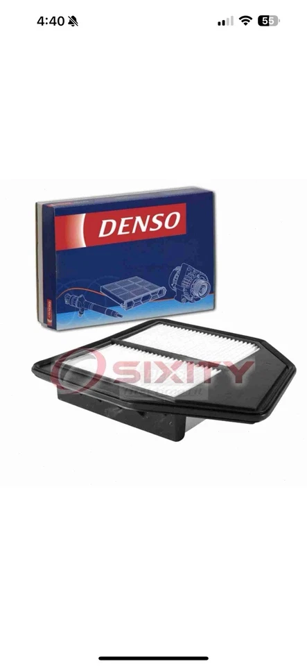Filtro de aire DENSO 143-3183 para CA10467 49040 17220-R40-A00 entrada et Foto 1 de 1