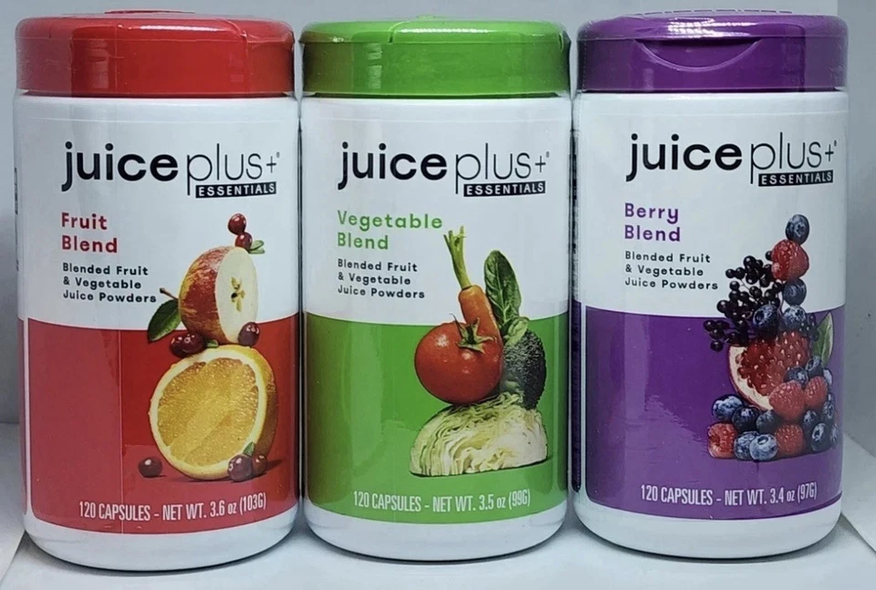 Juice Plus Trio Vegetable Berry & Fruit Blends 360 Capsules 2 Mo Supply exp 7/27 - Image 1 of 1
