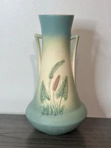 Hull Pottery 1930s-1940s Antique Double Handled Vase Or Pitcher Calla Lily - Picture 1 of 8