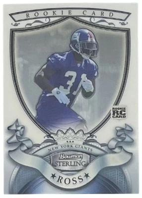 2007 Bowman Sterling #7 Aaron Ross RC New York Giants - Image 1 of 2