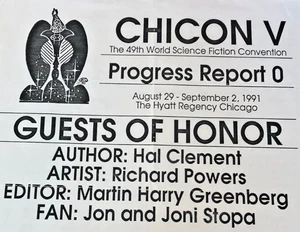 CHICON V Hugo Program & Progress Reports 1991 Worldcon Chicago SF Convention - Picture 1 of 14