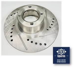 Classic Mini 8.4" Performance Brake Disc - Drilled & Grooved - 21A2612 - Picture 1 of 7