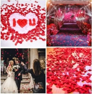 Silk Rose Petals Artificial Flowers Aisle Runner Decor For Wedding Decor 2000Pcs - Picture 1 of 18