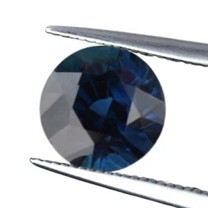 Certified 0.73ct Natural Blue Sapphire VS Clarity 4.81x4.80 mm Madagascar Round - Picture 1 of 4