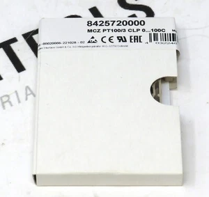 Transductor de temperatura Weidmüller 8425720000 MCZ PT100/3 CLP 0–100°C carril DIN 4–20mA - Imagen 1 de 4
