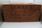 John Dewars & Sons Scotch Whiskey Box Perth Scotland Illinois End Stamp Rare
