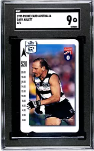 ✺SGC 9✺ 1995 AFL sin usar tarjeta clasificada por teléfono GARY ABLETT gatos geelong - Imagen 1 de 3
