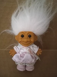 Vintage Russ Troll Sweet 16 hellrosa Haare - Bild 1 von 3