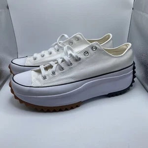 Converse Run Star Wandern niedrige Turnschuhe - Canvas weiß und schwarz - Männer 11,5 Frauen 13 - Bild 1 von 9