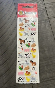 Vintage Sandylion Farm Animals Stickers Horse Rooster Dog Duck NEW - Picture 1 of 5